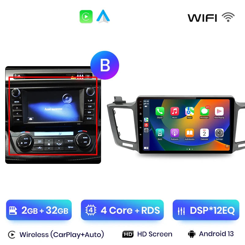 CARPLAY TOYOTA RAV 4 (2012-2018) B2