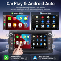 Autoradio CarPlay Dacia Sandero, Logan, Duster et Dokker (2012-2017) – Écran 7 pouces, sans fil, vue 4