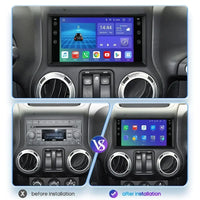 Autoradio CarPlay Jeep, Chrysler et Dodge (2005-2015) – Écran 7 pouces, jusqu'à 8 Go + 128 Go, vue 2
