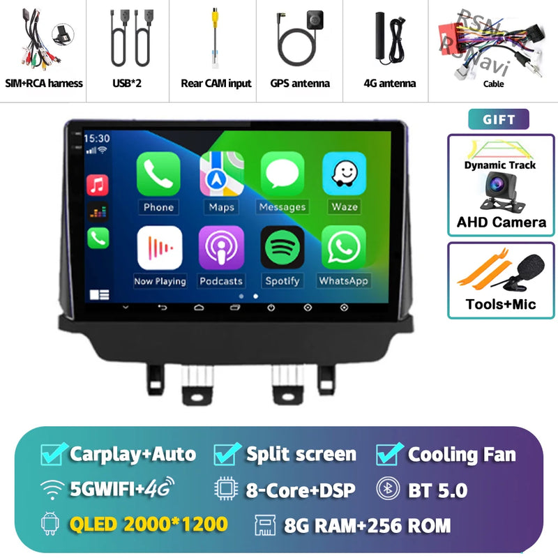Autoradio CarPlay Mazda CX-3 (2014-2021) – Écran 9 pouces, jusqu'à 16 Go + 512 Go, vue 46