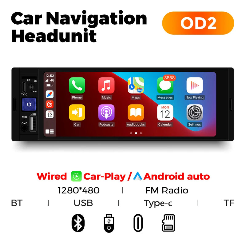 Autoradio 1 DIN CarPlay Universel 6,86 Pouces – Filaire ou Sans Fil, Bluetooth, vue 46
