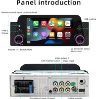 Autoradio CarPlay 1 DIN Universel – Écran 5 Pouces, Sans Fil, Bluetooth, FM, vue 20