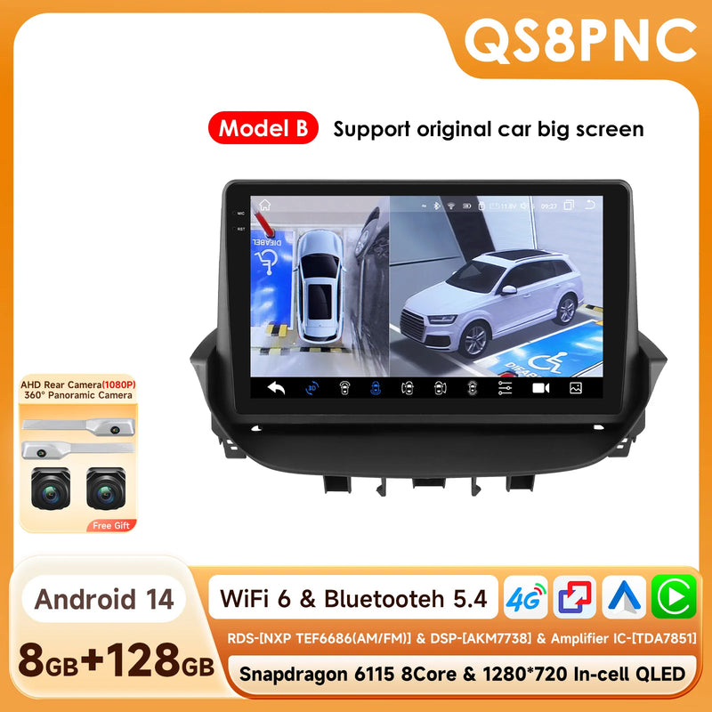 Autoradio CarPlay Renault Laguna 2 (2001-2007) – Écran 9 pouces, sans fil, vue 22