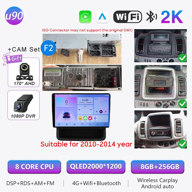 Autoradio CarPlay Renault Trafic 2, Opel Vivaro A et Nissan Primastar (2001-2014) – Écran tactile, jusqu'à 12 Go + 256 Go, vue 26