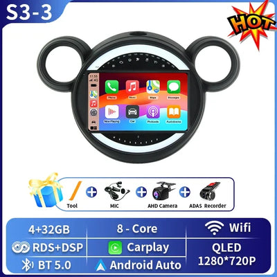 Autoradio Android CarPlay pour MINI Cooper R56 R60 (2006-2015)