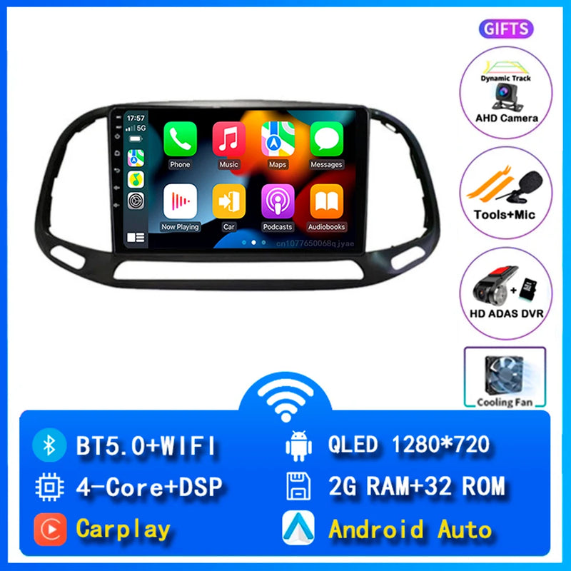 Autoradio CarPlay Fiat Doblo (2015-2019) – Écran 9 pouces, jusqu'à 12 Go + 256 Go, vue 19