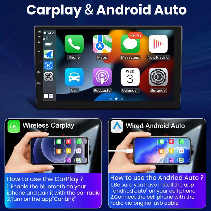 Autoradio CarPlay Nissan Navara NP300 D23 (2014-2021) – Écran 9 pouces, Android 16, vue 2