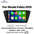 Autoradio CarPlay Skoda Fabia 3 (2015-2019) – Écran 9 pouces, jusqu'à 2 Go + 32 Go