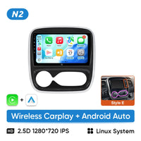 Autoradio CarPlay Renault Trafic 3 et Opel Vivaro B (2014-2018) – Écran 9 pouces, sans fil, vue 18