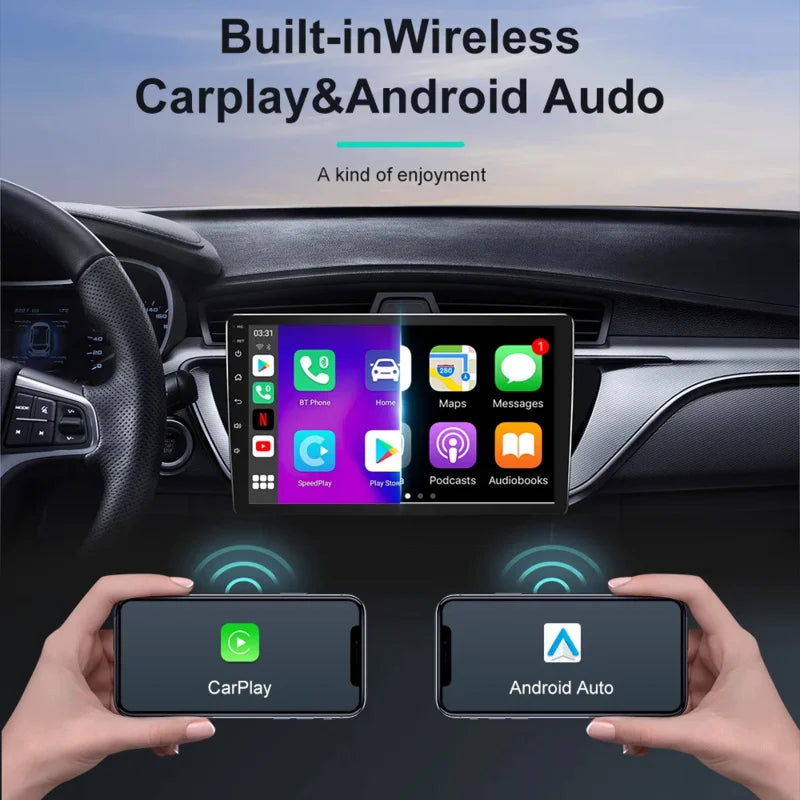 Autoradio CarPlay Skoda Fabia 2 (2007-2014) – Écran 10 pouces, jusqu'à 12 Go + 256 Go, vue 3