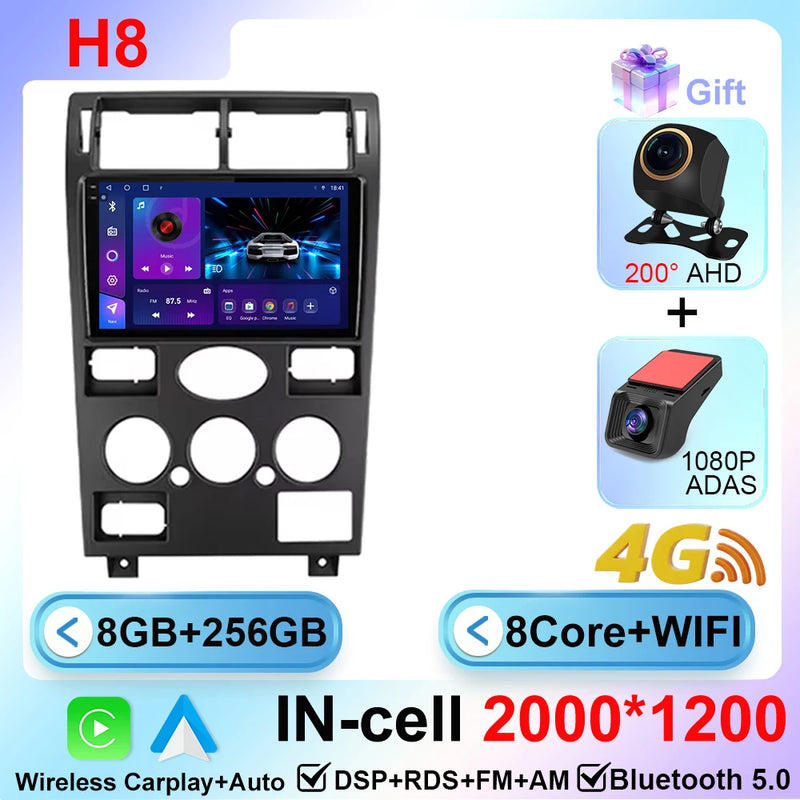 Autoradio CarPlay Ford Mondeo 3 (2000-2007) – Écran 9 pouces sans fil, jusqu'à 12 Go + 256 Go, vue 20