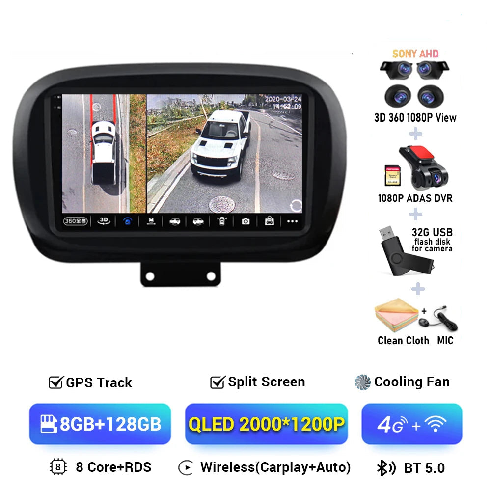 APPLE CARPLAY FIAT 500 X 2014–2020