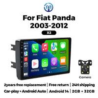 Autoradio CarPlay Fiat Panda (2003-2012) – Écran 9 pouces IPS, Android 14, jusqu'à 2 Go + 32 Go, vue 8