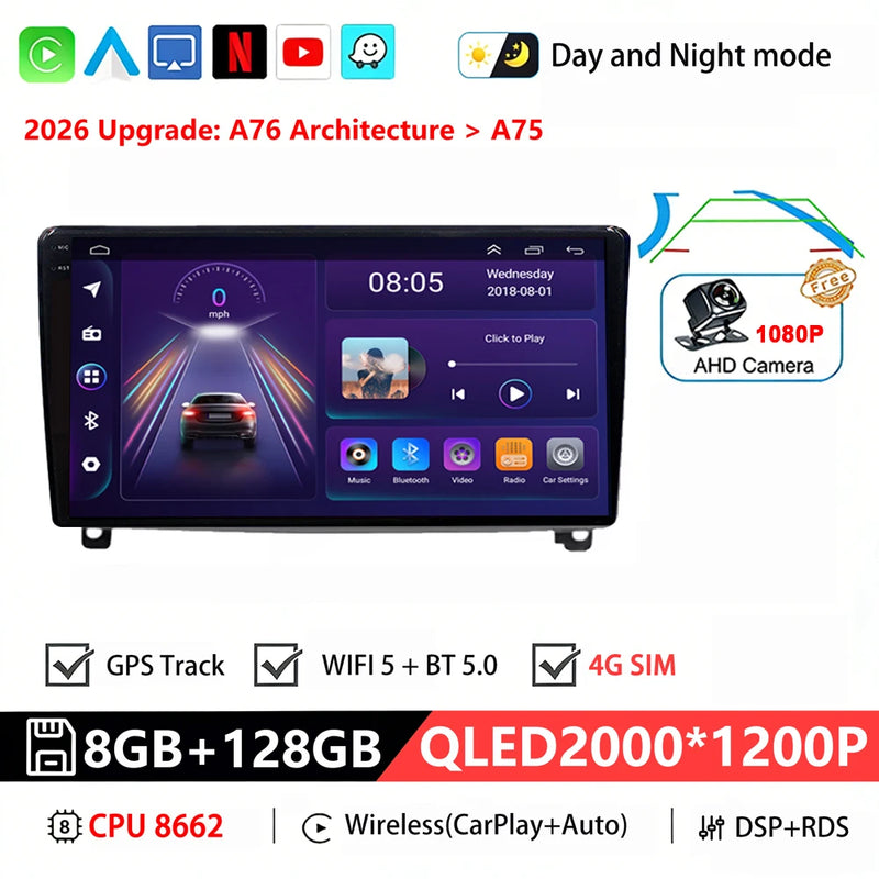 Autoradio CarPlay Peugeot 407 (2004-2011) – Android 16, boîtier CAN bus fourni, jusqu'à 8 Go + 256 Go, vue 26