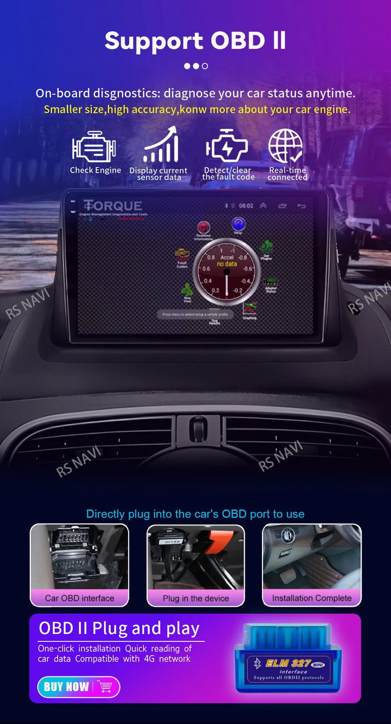 Autoradio CarPlay Renault Kangoo (2009-2018) – Écran 9 pouces, Android 16, jusqu'à 16 Go + 512 Go, vue 25