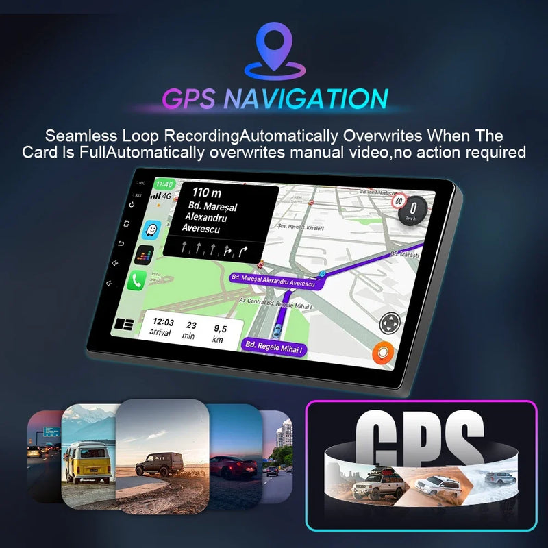 Autoradio CarPlay Suzuki Grand Vitara 3 (2005-2015) – Écran 9 pouces sans fil, 4G, jusqu'à 12 Go + 256 Go, vue 3