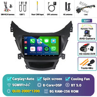 Autoradio CarPlay Hyundai Elantra (2012-2015) – Écran 9 pouces sans fil, jusqu'à 16 Go + 512 Go, vue 45