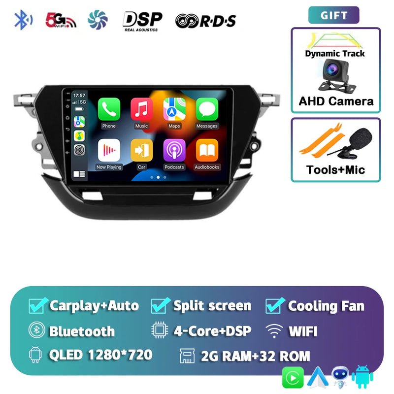 Autoradio CarPlay Opel Corsa F (2019-2023) – Écran 9 pouces, jusqu'à 12 Go + 256 Go, vue 34