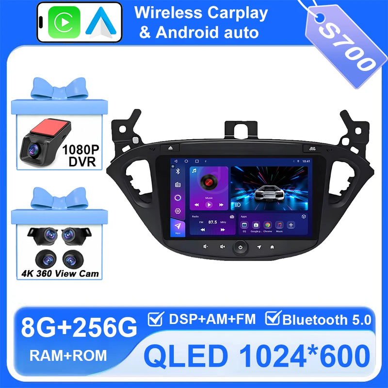 Autoradio CarPlay Opel Corsa E et Adam (2015-2019) – Écran QLED, jusqu'à 8 Go + 256 Go, vue 12