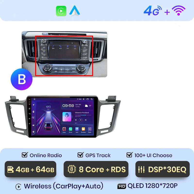 CARPLAY TOYOTA RAV 4 (2012-2018) B5