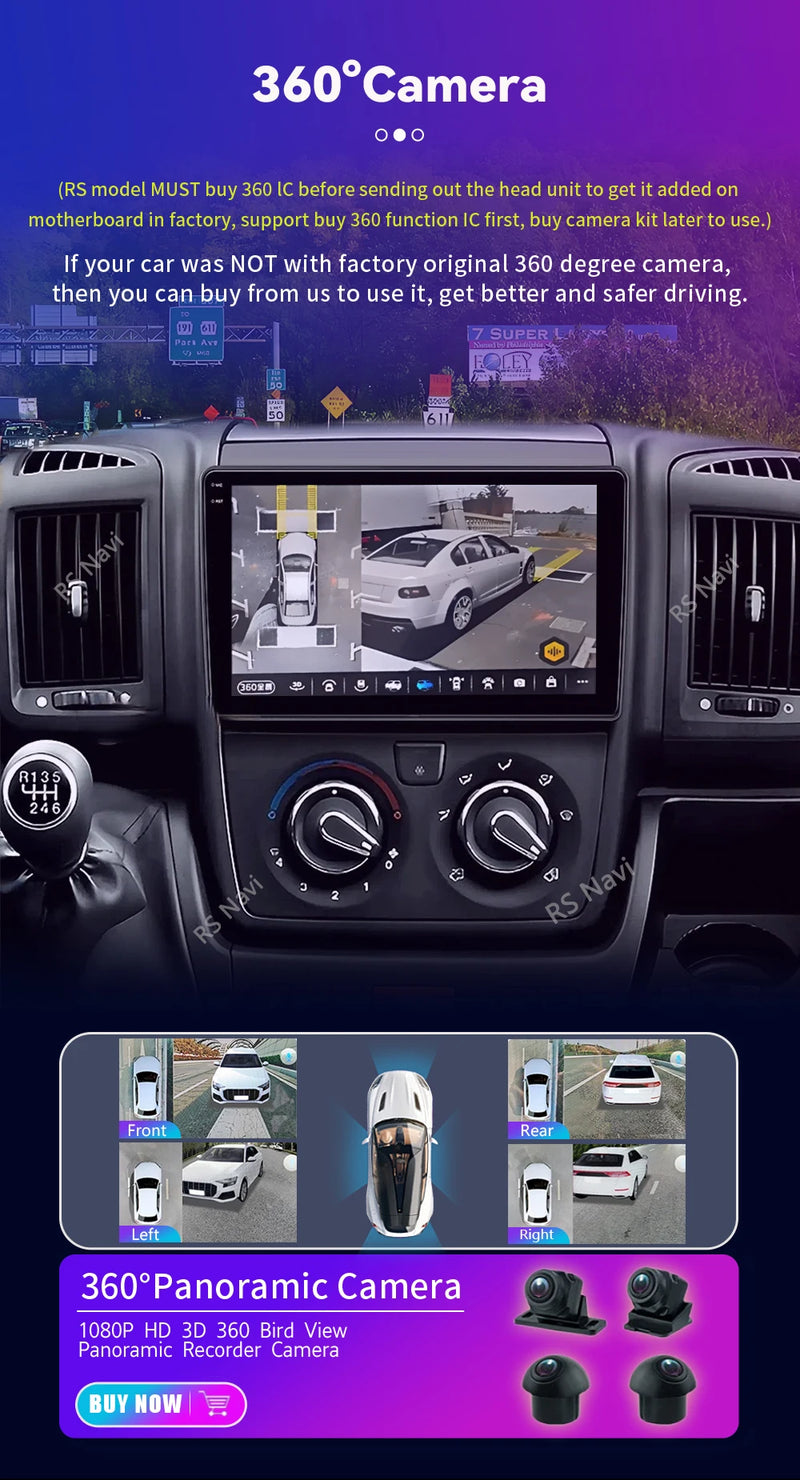 Autoradio CarPlay Fiat Ducato, Peugeot Boxer et Citroën Jumper (2007-2015) – Écran 9 pouces, jusqu'à 16 Go + 256 Go, vue 30
