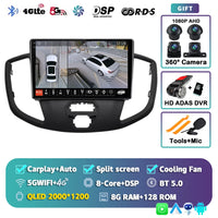 Autoradio CarPlay Ford Transit (2015-2018) – Écran QLED, jusqu'à 16 Go + 512 Go, vue 18