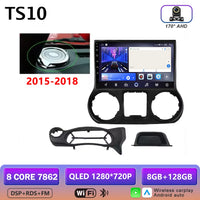 Autoradio CarPlay Jeep Wrangler JK (2011-2018) – Écran 9 pouces sans fil, jusqu'à 12 Go + 256 Go, vue 9