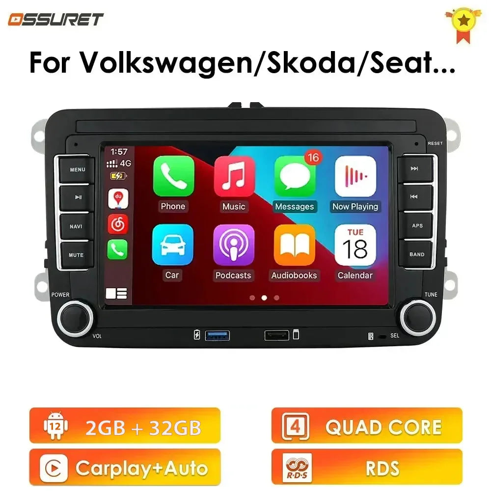 Volkswagen Autoradio Android Multimédia GPS Golf Polo Passat