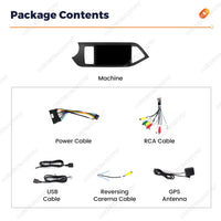 Autoradio CarPlay Kia Picanto 2 (2011-2017) – Écran 9 pouces, jusqu'à 2 Go + 32 Go, vue 6