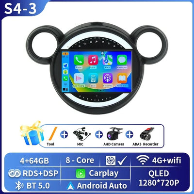 Autoradio Android CarPlay pour MINI Cooper R56 R60 (2006-2015)