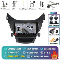 Autoradio CarPlay Hyundai Elantra (2012-2015) – Écran 9 pouces sans fil, jusqu'à 16 Go + 512 Go, vue 44
