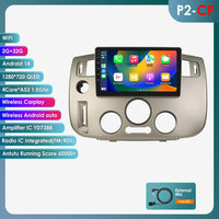 Autoradio CarPlay Renault Scénic 2 (2004-2009) – Écran 9 pouces, climatisation manuelle, vue 11