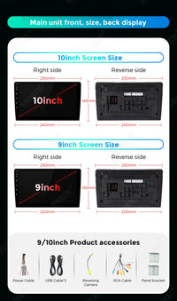 Autoradio CarPlay 2 DIN Universel – Écran 9 ou 10 Pouces, Sans Fil, Linux, vue 20