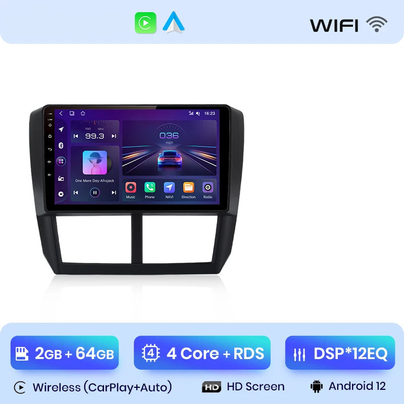 CarPlay Subaru Impreza – Autoradio Android 12 2 Go + 64 Go DSP