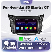 Autoradio CarPlay Hyundai i30 GD et Elantra GT (2011-2017) – Écran IPS 7 pouces, 2 Go + 64 Go