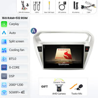 Autoradio CarPlay Peugeot 301 et Citroën C-Elysée (2012-2016) – Écran QLED, Android 16, vue 41