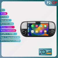 Autoradio CarPlay Fiat 500 (2007-2015) – Écran 7 pouces, 8 cœurs, jusqu'à 8 Go + 128 Go, vue 57