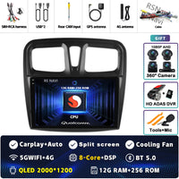 Autoradio CarPlay Dacia Sandero et Logan 2 (2014-2019) – Écran 9 pouces, jusqu'à 12 Go + 256 Go, vue 35