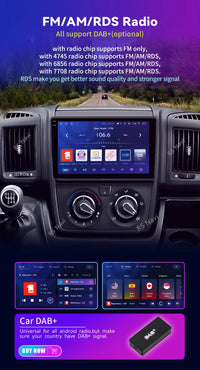 Autoradio CarPlay Fiat Ducato, Peugeot Boxer et Citroën Jumper (2007-2015) – Écran 9 pouces, jusqu'à 16 Go + 256 Go, vue 23