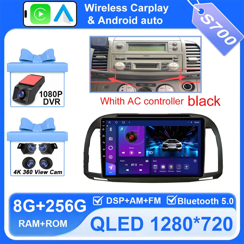 Autoradio CarPlay Nissan Micra K12 (2002-2010) – Écran 9 pouces, jusqu'à 12 Go + 256 Go, vue 36