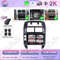 Autoradio CarPlay Volkswagen Polo 4 (2004-2009) – Écran 9 pouces, cadre noir ou argent, vue 38