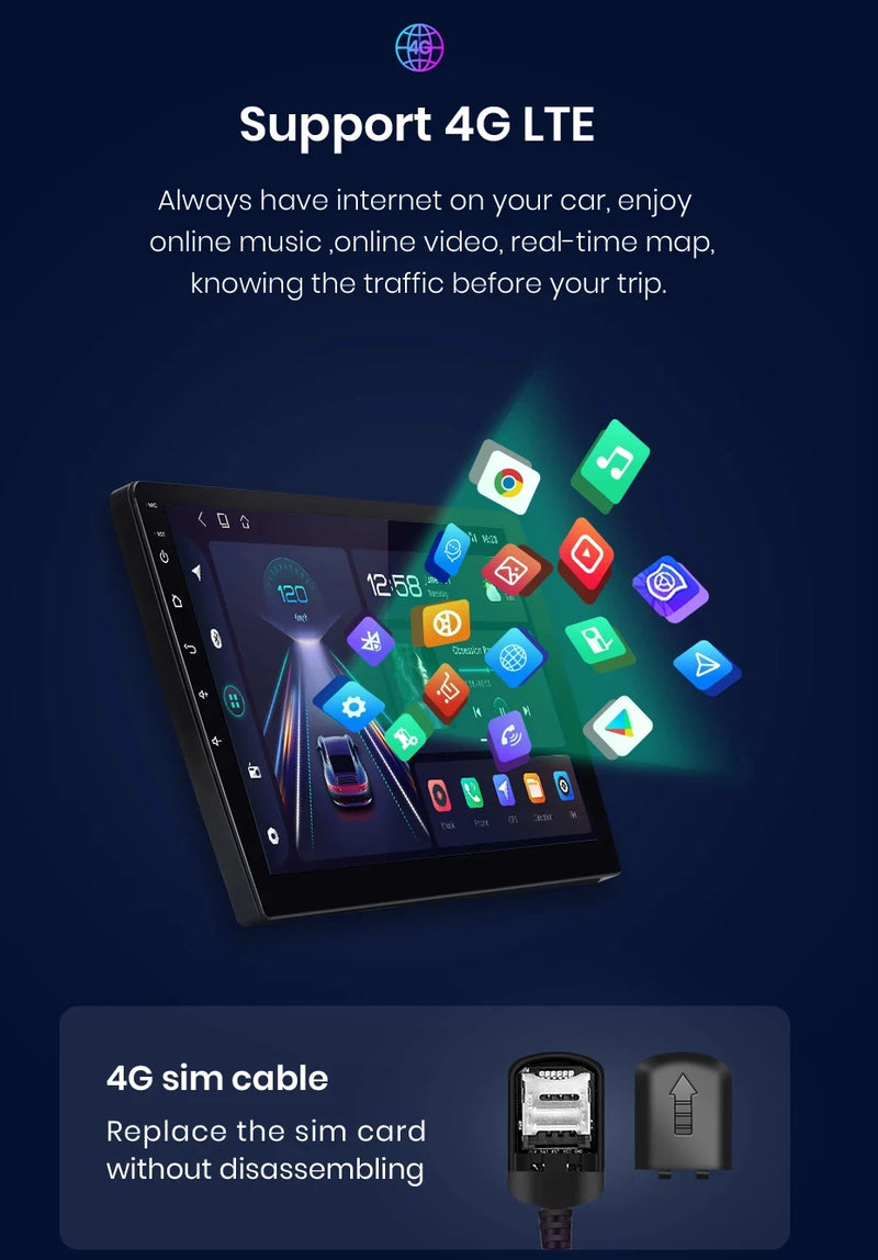 Autoradio CarPlay Dacia Logan 1 et Sandero (2009-2015) – Écran 9 pouces, jusqu'à 12 Go + 128 Go, vue 15