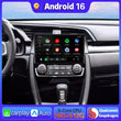 Autoradio CarPlay Honda Civic 10 (2015-2020) – Écran 9 pouces, jusqu'à 16 Go + 256 Go