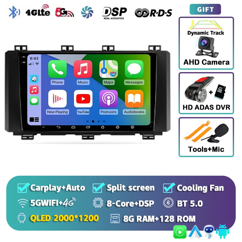Autoradio CarPlay Seat Ateca et Cupra Ateca (2016-2021) – Écran 9 pouces, Android 16, vue 37