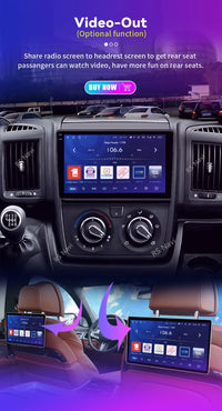 Autoradio CarPlay Fiat Ducato, Peugeot Boxer et Citroën Jumper (2007-2015) – Écran 9 pouces, jusqu'à 16 Go + 256 Go, vue 20