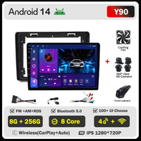 Autoradio CarPlay Citroën C2 et C3 (2001-2010) – Écran IPS 9 pouces, option écran 2K, jusqu'à 12 Go + 256 Go, vue 32