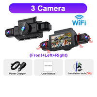 Dashcam 4 Voies Wi-Fi à Écran 3 Pouces – Avant 1080P, Caméras Latérales Infrarouges, vue 22