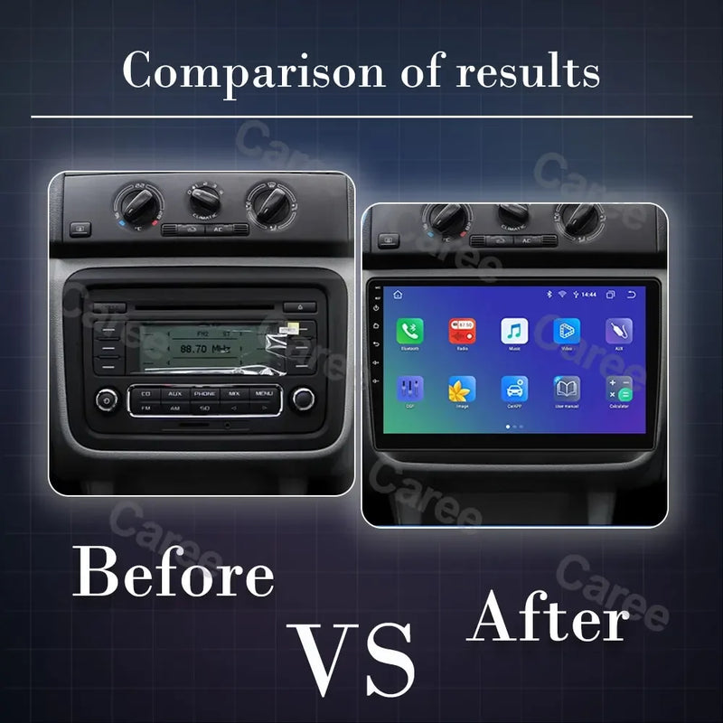 Autoradio CarPlay Skoda Fabia 2 (2007-2014) – Écran 10 pouces, jusqu'à 12 Go + 256 Go, vue 2
