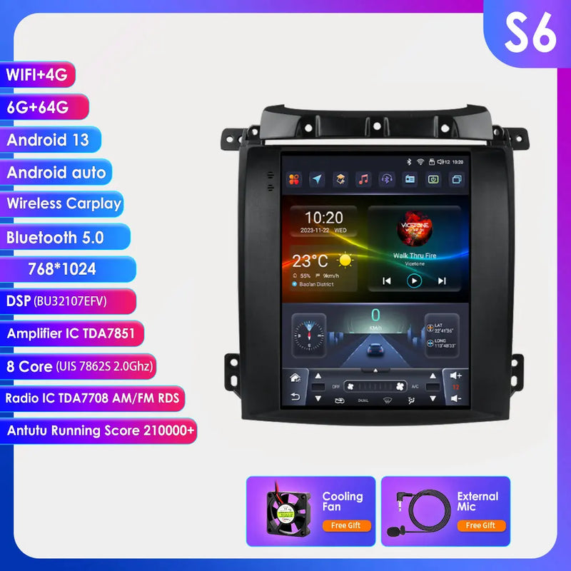 Autoradio CarPlay Kia Sorento BL (2002-2006) – Écran vertical 9,7 pouces, vue 14