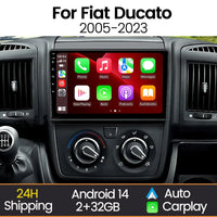 Autoradio CarPlay Fiat Ducato, Peugeot Boxer, Citroën Jumper (2006-2022) – Écran 9 pouces, Android 14